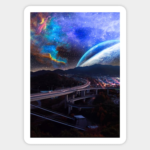 Highway To The Stars Sticker by Shaheen01